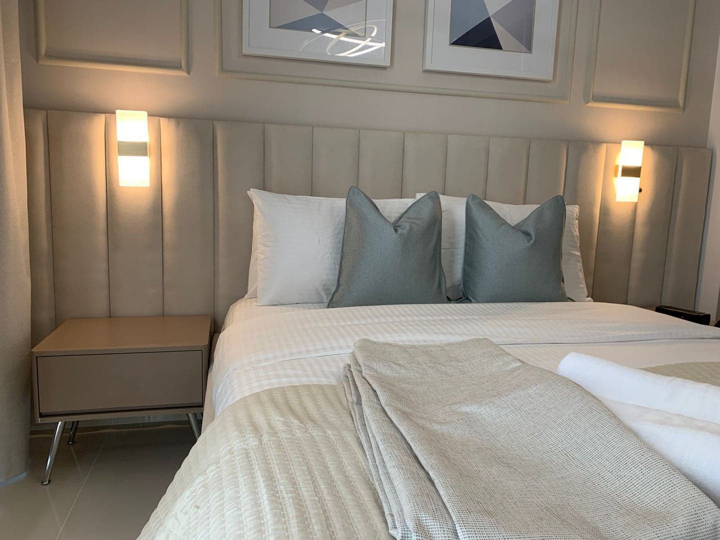 Upholstered Headboard Walls — Bedroom