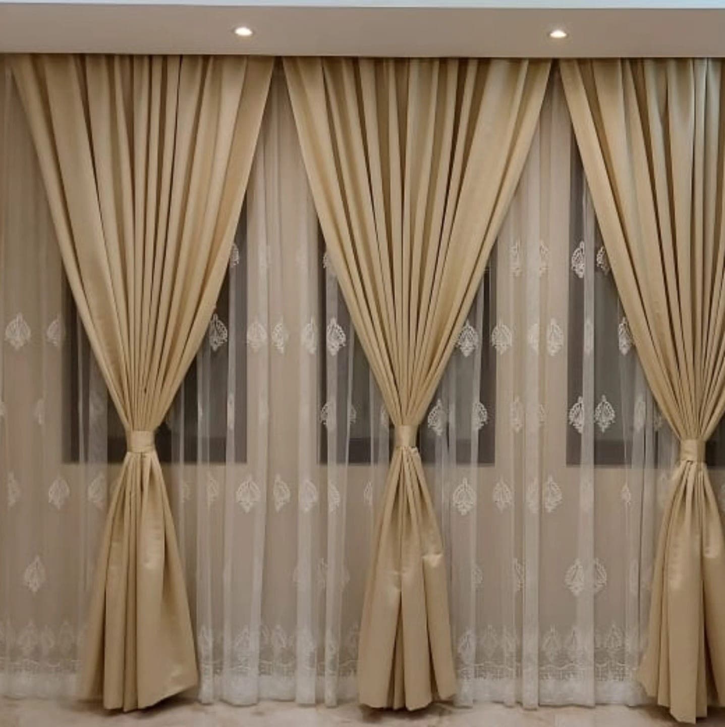 Majlis Curtains with Tiebacks — Majlis
